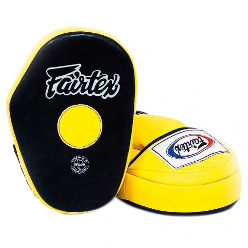 Боксерские лапы Fairtex (FMV-10 yellow)